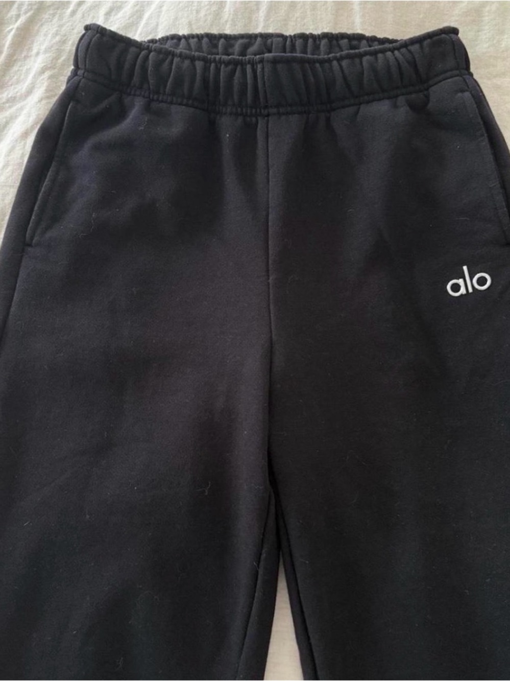 ALO Yoga  Black Logo Sweatpants XS